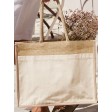 Cotton Pocket Natural Starched Jute Shopper FullGadgets.com