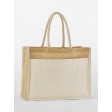 Cotton Pocket Natural Starched Jute Shopper FullGadgets.com