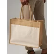 Cotton Pocket Natural Starched Jute Shopper FullGadgets.com