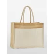 Cotton Pocket Natural Starched Jute Shopper FullGadgets.com