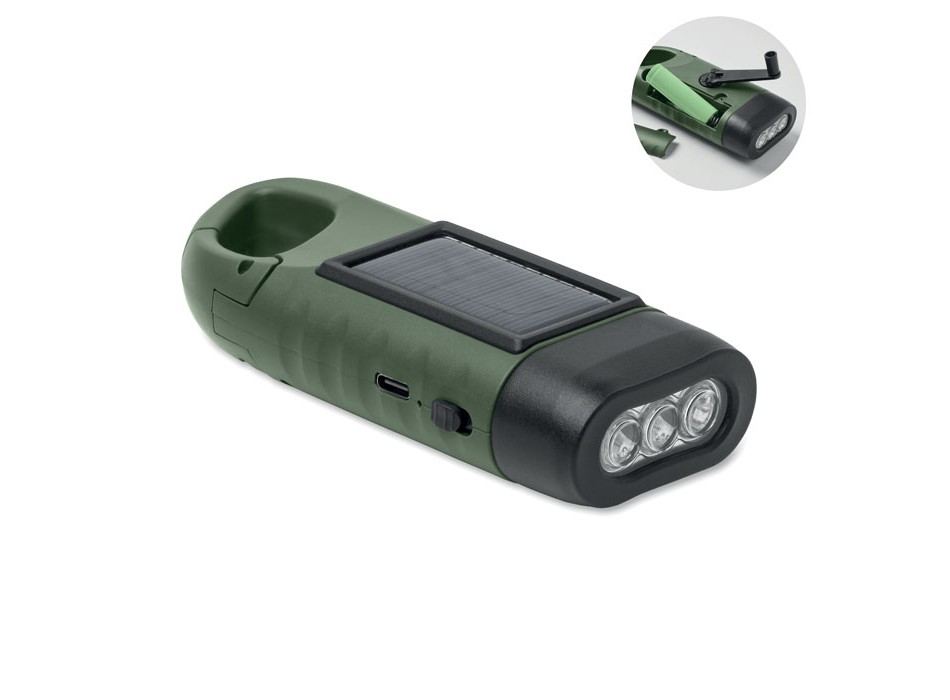 CRANCH - Torcia solare con dinamo FullGadgets.com