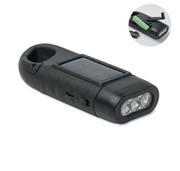 CRANCH - Torcia solare con dinamo FullGadgets.com