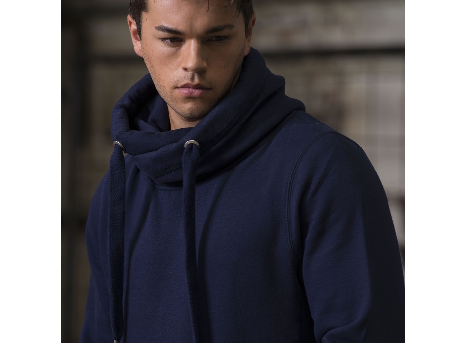 Cross Neck Hoodie 70%C. 30%P. FullGadgets.com