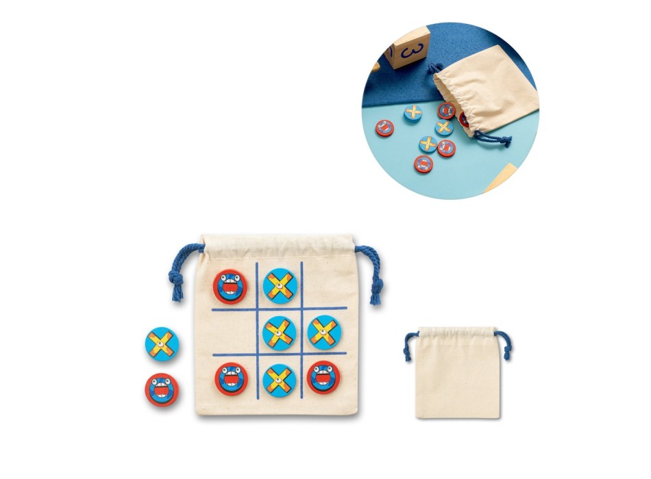 CROSSES. Classico gioco del tris con 10 pezzi in legno compensato FullGadgets.com