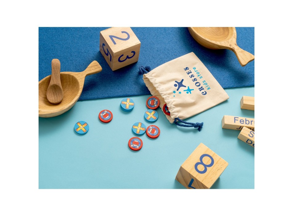 CROSSES. Classico gioco del tris con 10 pezzi in legno compensato FullGadgets.com