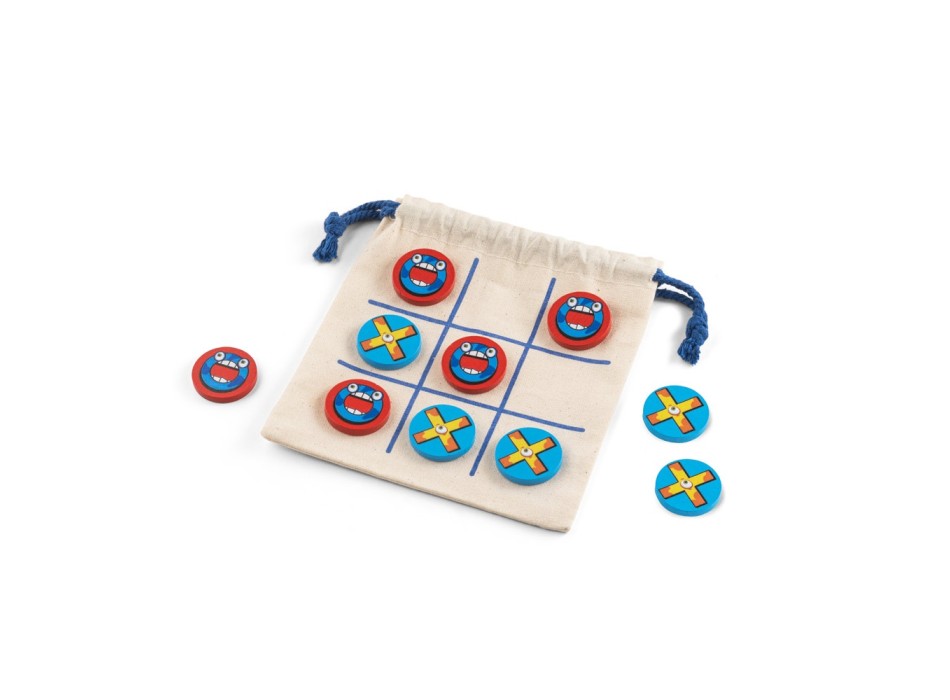 CROSSES. Classico gioco del tris con 10 pezzi in legno compensato FullGadgets.com