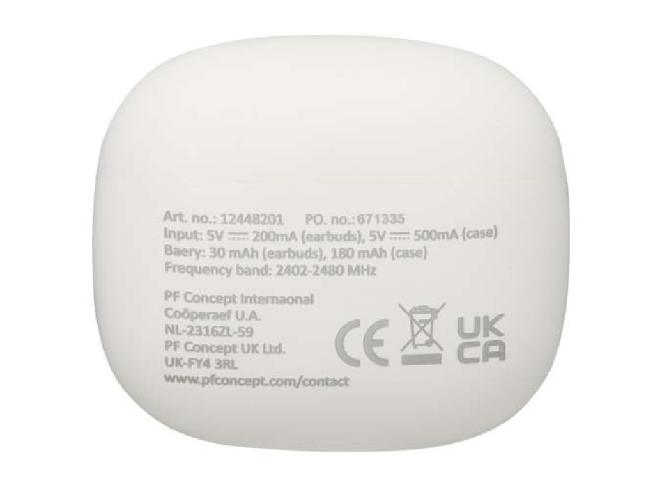 Cuffie Bluetooth® True Wireless in plastica riciclata con inserti auricolari in silicone Alterf FullGadgets.com