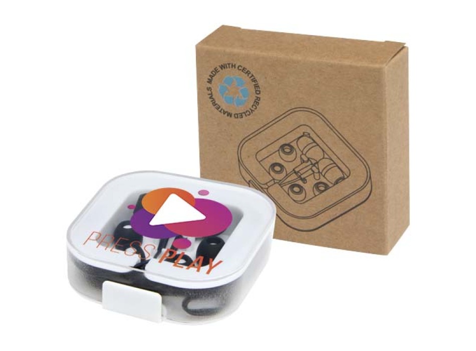 Cuffie tipo C cablate con astuccio in plastica riciclata Baekdu FullGadgets.com