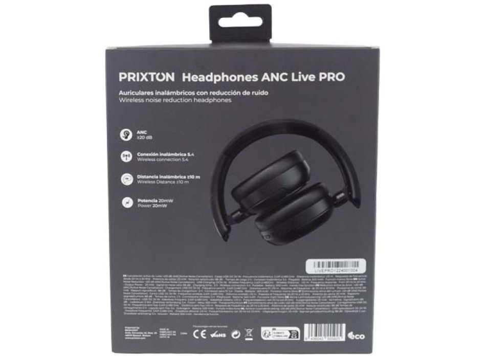 Cuffie wireless ANC Prixton Live Pro Bluetooth® FullGadgets.com