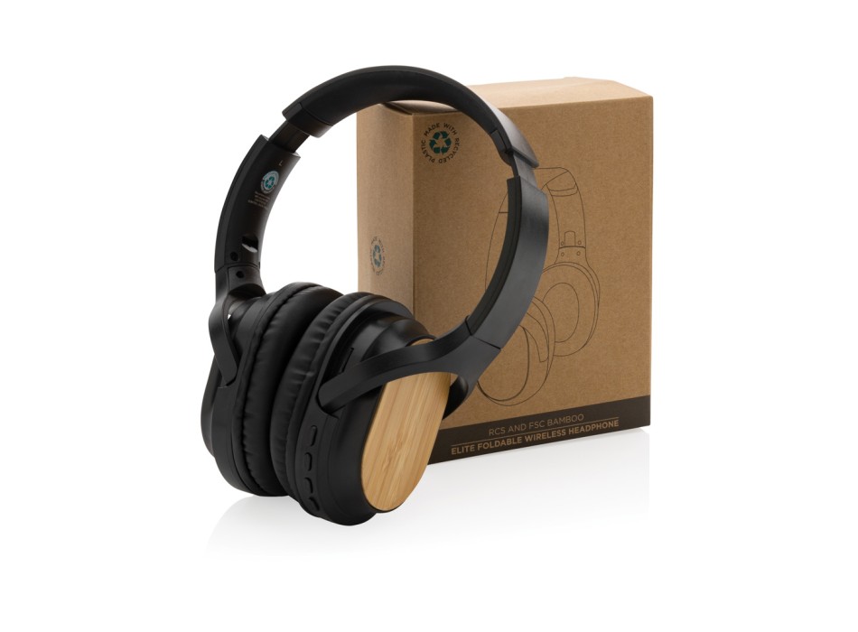 Cuffie wireless pieghevoli Elite RCS in bambù FullGadgets.com