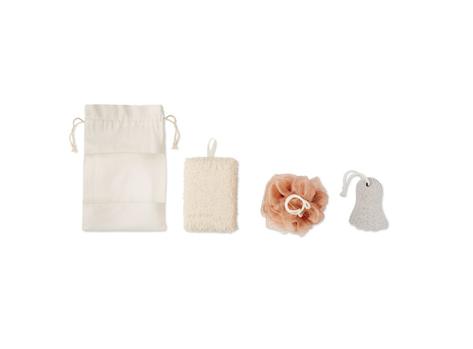 CUIDA SET - Set bagno in pouch di cotone FullGadgets.com