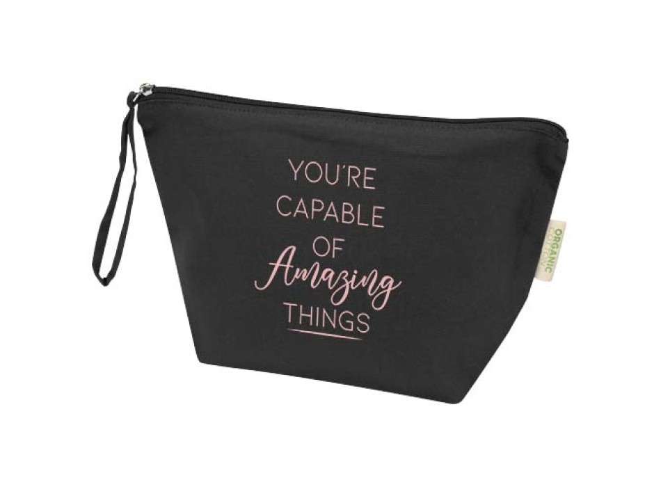 Custodia per accessori grande in tessuto biologico certificato OCS da180 g/m² Odisha - 3L FullGadgets.com