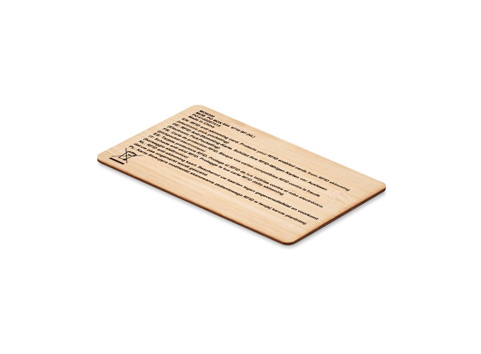 CUSTOS + - Scheda RFID in bamboo FullGadgets.com