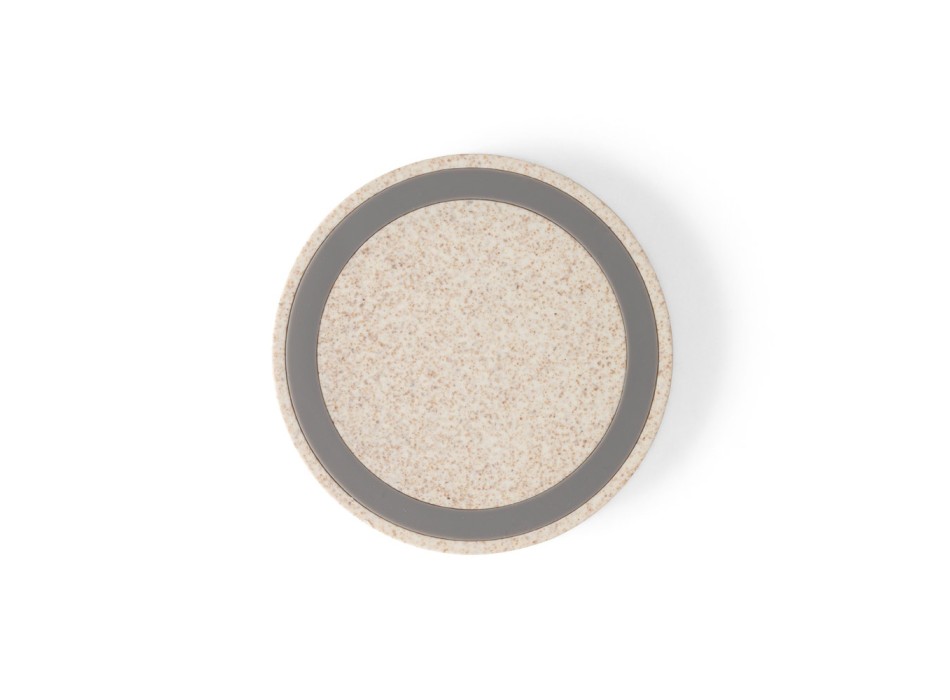 CUVIER. Caricatore wireless 15W in ABS riciclato (65% rABS) e fibra di paglia di grano (35%) FullGadgets.com