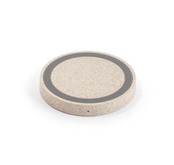 CUVIER. Caricatore wireless 15W in ABS riciclato (65% rABS) e fibra di paglia di grano (35%) FullGadgets.com
