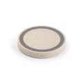 CUVIER. Caricatore wireless 15W in ABS riciclato (65% rABS) e fibra di paglia di grano (35%)