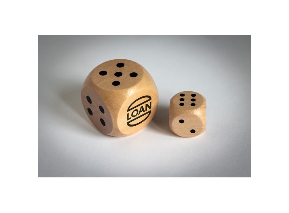 DADIN - Dadi di legno Schima Ø 3 cm FullGadgets.com