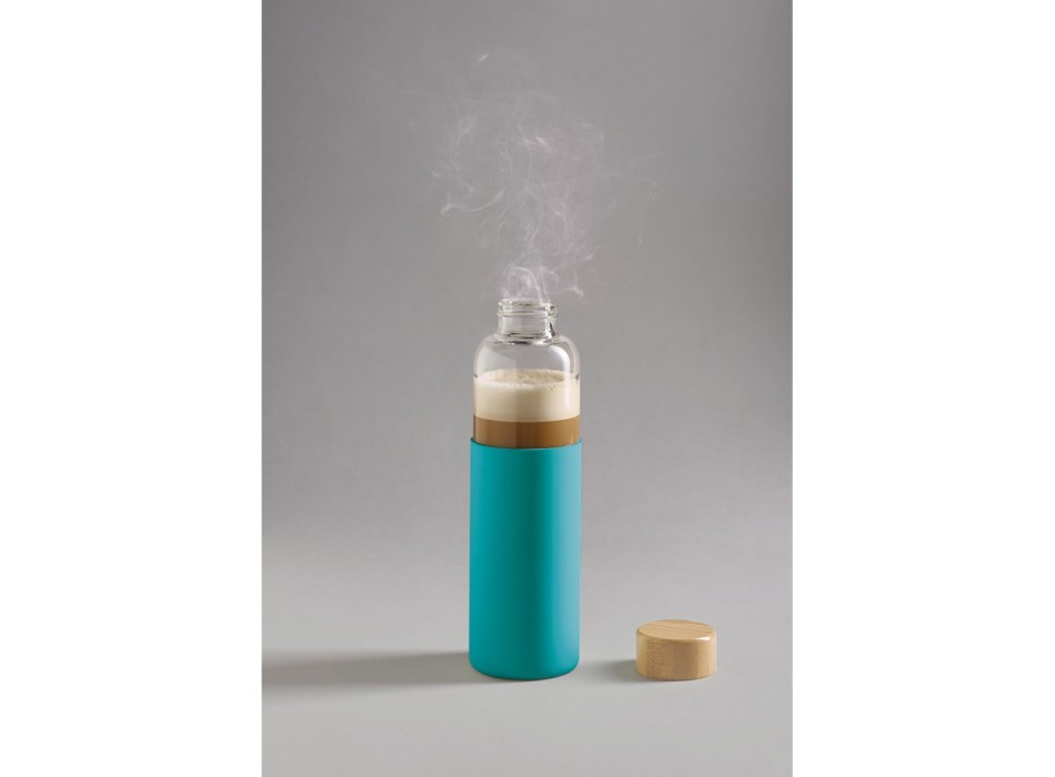 DAKAR. Borraccia in vetro borosilicato e bambù 600 mL FullGadgets.com