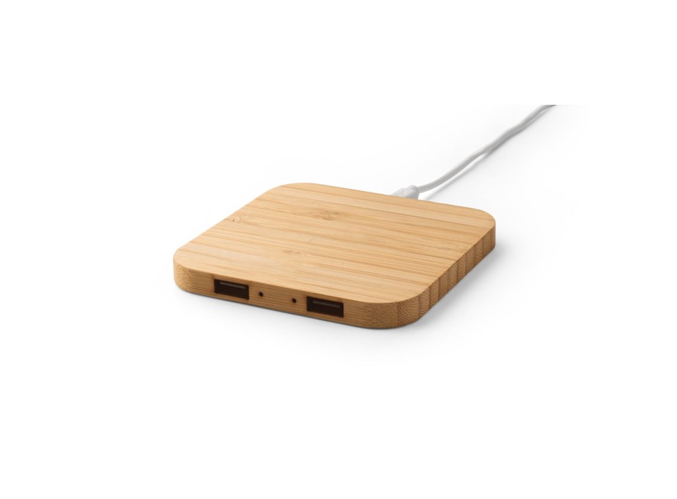 DALTON. Caricatore wireless Superfast 15W in bambù FullGadgets.com