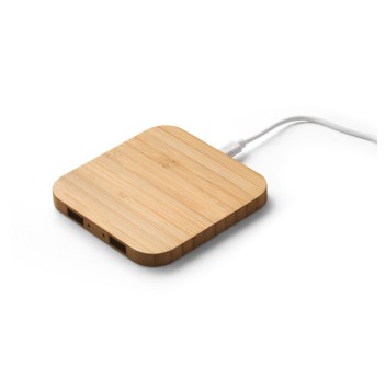 DALTON. Caricatore wireless Superfast 15W in bambù FullGadgets.com