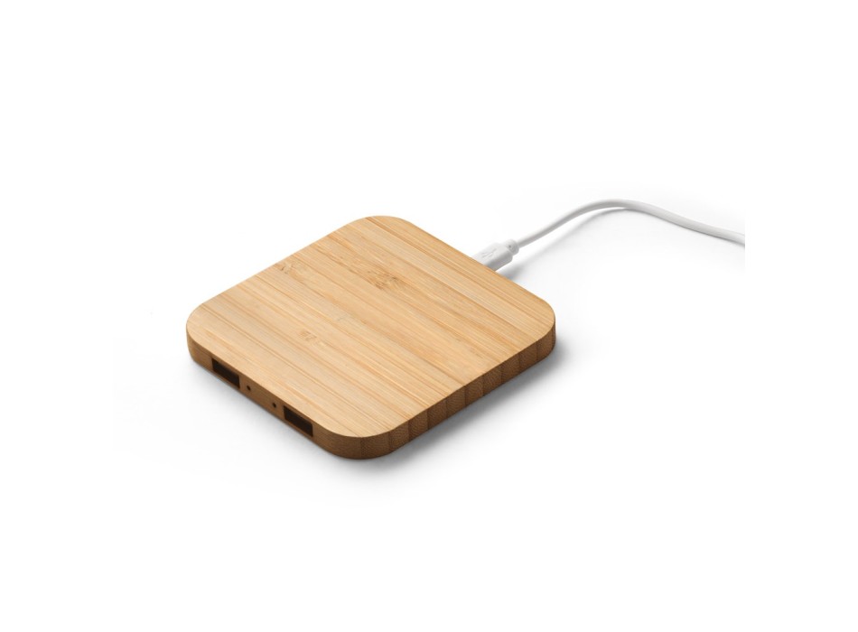 DALTON. Caricatore wireless Superfast 15W in bambù FullGadgets.com