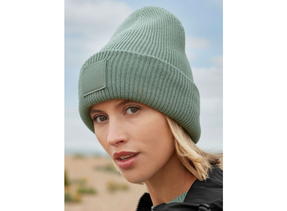 Deep Cuffed Tonal Patch Beanie  FullGadgets.com