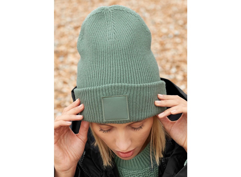 Deep Cuffed Tonal Patch Beanie  FullGadgets.com