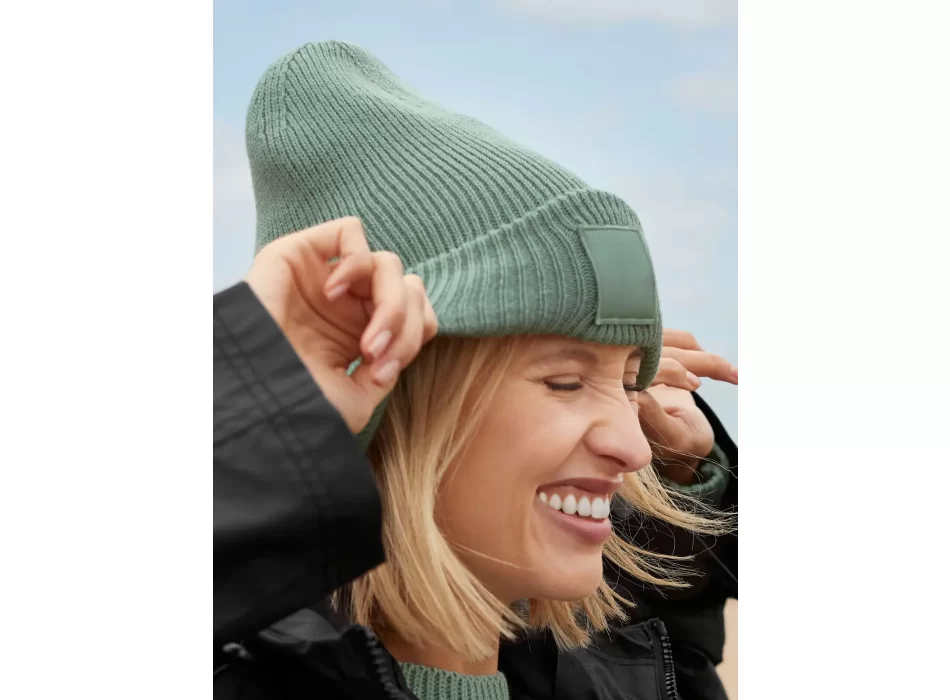 Deep Cuffed Tonal Patch Beanie  FullGadgets.com