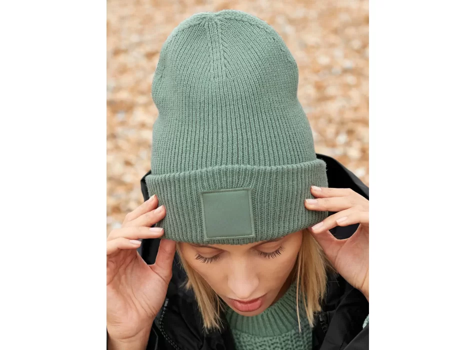 Deep Cuffed Tonal Patch Beanie  FullGadgets.com