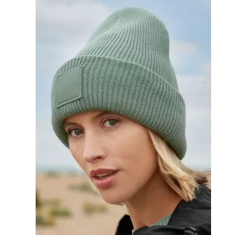 Deep Cuffed Tonal Patch Beanie  FullGadgets.com