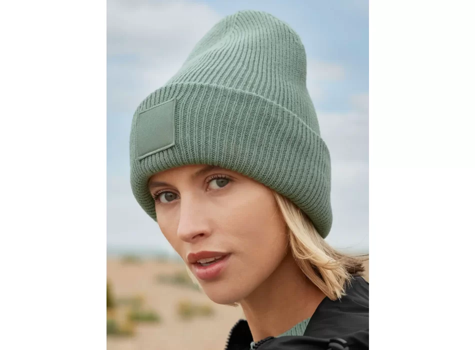 Deep Cuffed Tonal Patch Beanie  FullGadgets.com