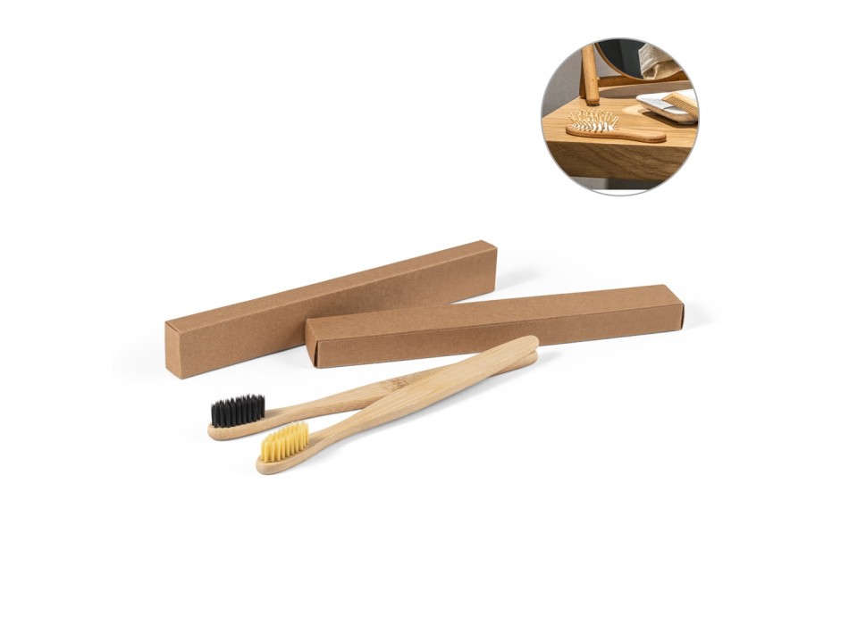 DELANY. Spazzolino con corpo in bambù e denti in nylon FullGadgets.com