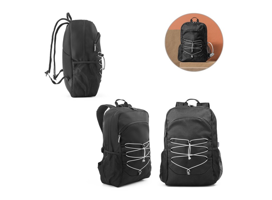 DELFOS BACKPACK. Zaino porta pc 300D poliestere riciclato e 600D poliestere riciclato con elementi riflettenti FullGadgets.com