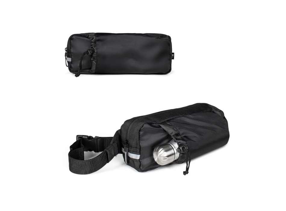 DELFOS POUCH SHINY. Marsupio 300D poliestere riciclato (finitura lucida) e 600D poliestere riciclato con elementi riflettenti FullGadgets.com