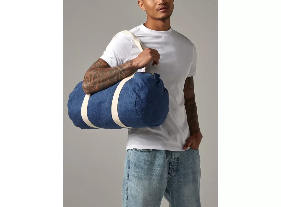 Denim Barrel Bag FullGadgets.com