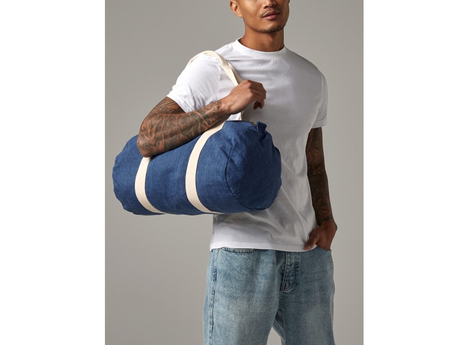 Denim Barrel Bag FullGadgets.com