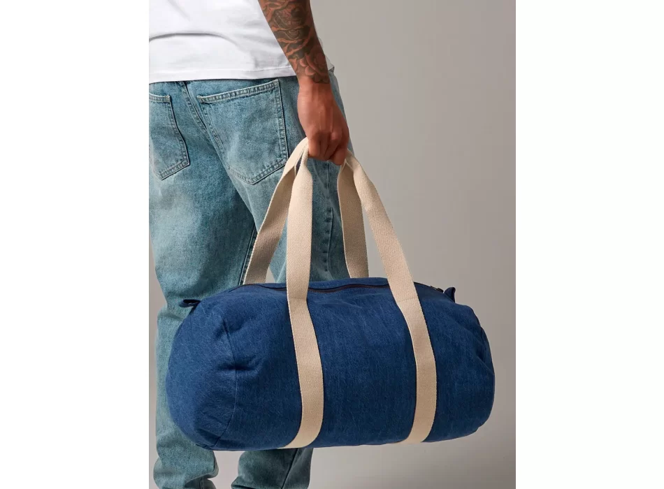 Denim Barrel Bag FullGadgets.com