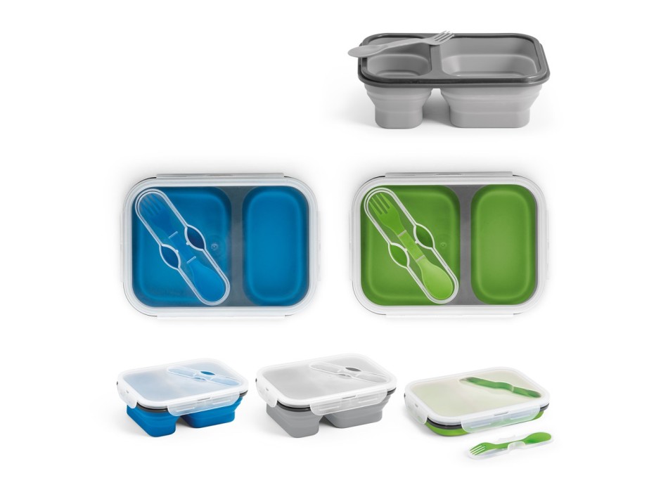 DILL. Porta pranzo. Contenitore ermetico in silicone e PP (480 e 760 mL) FullGadgets.com
