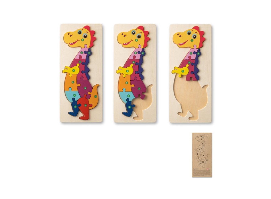 DIPLODOCO. Puzzle in legno compensato a forma di dinosauro FullGadgets.com