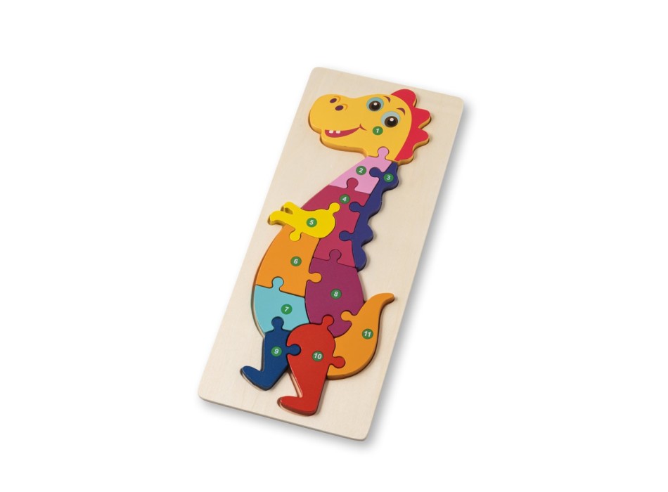 DIPLODOCO. Puzzle in legno compensato a forma di dinosauro FullGadgets.com