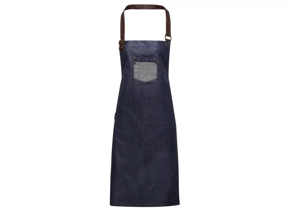 Division Waxed Look Denim With Faux Leather ather FullGadgets.com