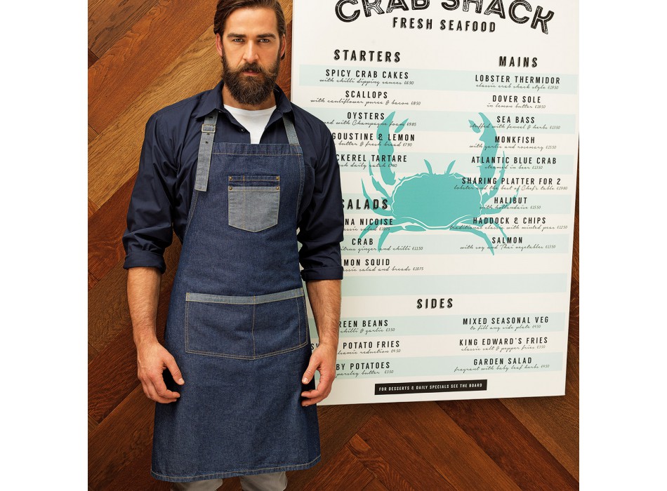 Domain Bib Apron 70%C 30%P FullGadgets.com