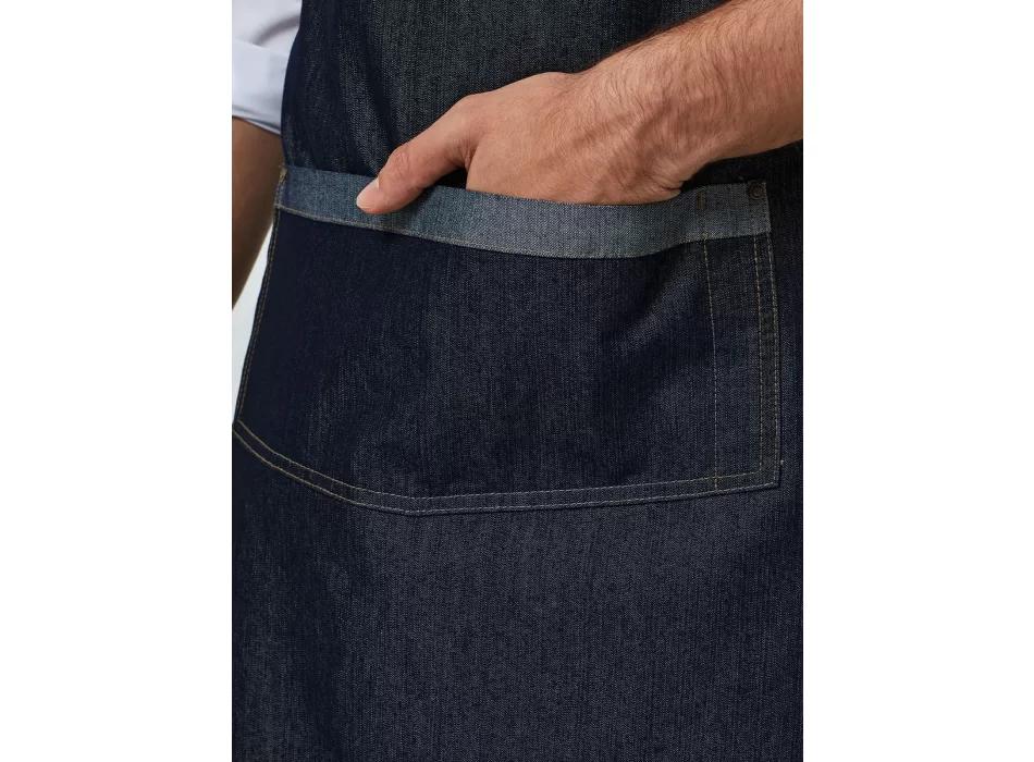 Domain Contrast Denim Bib Apron FullGadgets.com