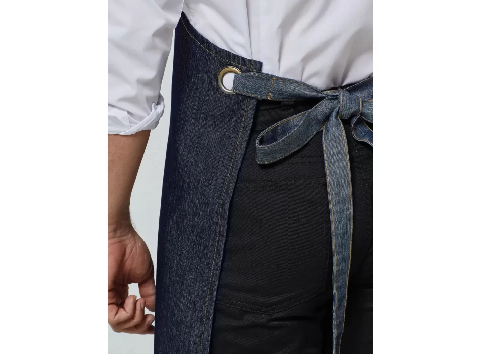Domain Contrast Denim Bib Apron FullGadgets.com