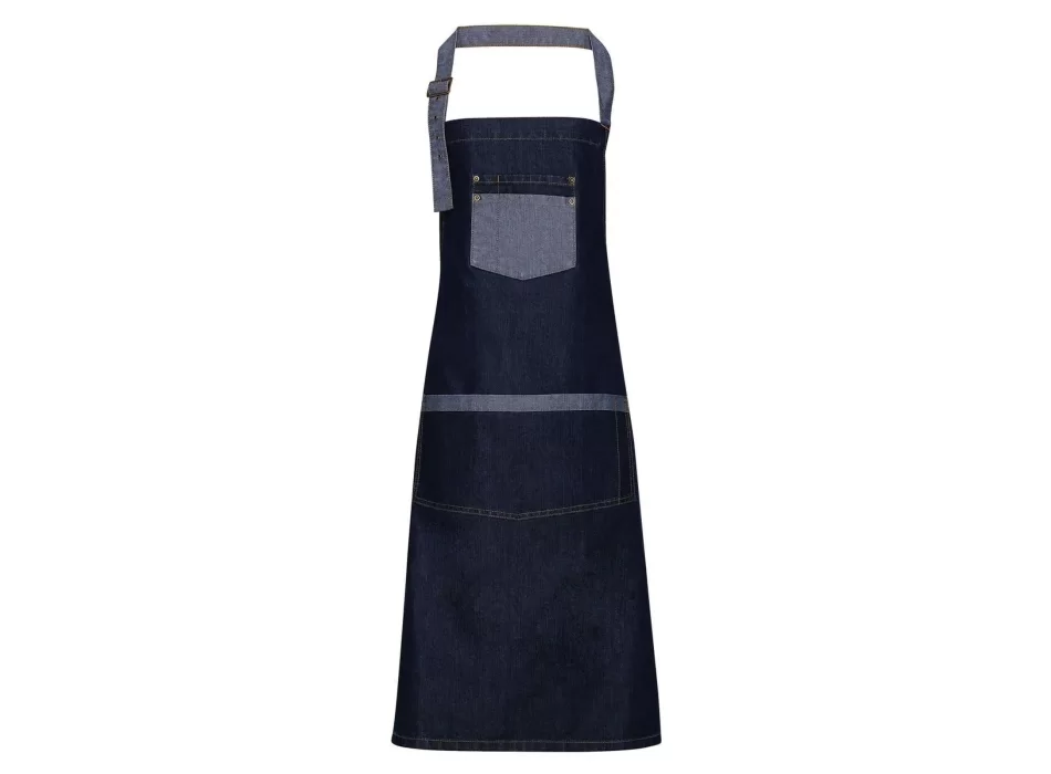 Domain Contrast Denim Bib Apron FullGadgets.com