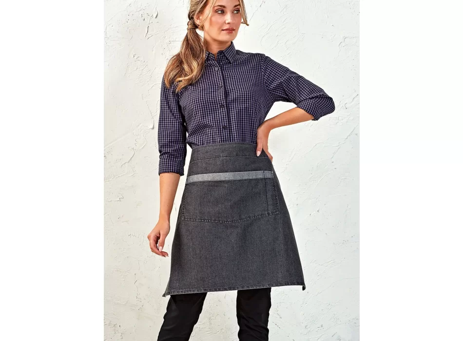 Domain Contrast Denim Waist Apron FullGadgets.com