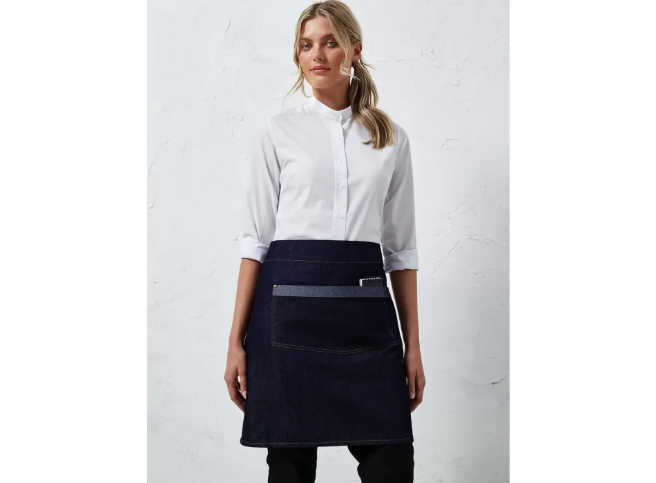 Domain Contrast Denim Waist Apron FullGadgets.com