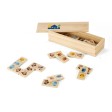 DOMIN. Gioco domino in legno per bambini. 28 pezzi con figure di animali FullGadgets.com