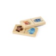 DOMIN. Gioco domino in legno per bambini. 28 pezzi con figure di animali FullGadgets.com