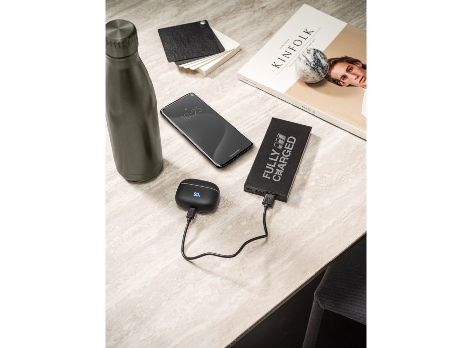 DOROTHY 10. Power bank da 10'000 mAh in alluminio riciclato (100% rAL) FullGadgets.com